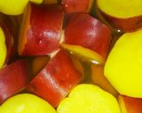 A picture of step 6 of Bento and Side Dish: Sweet Potatoes with Honey and Lemon.
