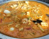 Foto langkah ke 9 dari resep Sambal Goreng Manisa + Telur Puyuh, Udang & Tahu.