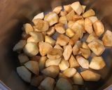 Une image de l'étape 4 de Compote pommes, pêches de vigne et raisins du jardin.