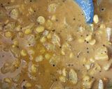 A picture of step 3 of Raw banana and Chana dal sabji.