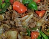 Foto langkah ke 4 dari resep Tumis Daging Sukiyaki, Baby Kailan dan Baby Buncis.