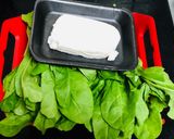 A picture of step 1 of Palak Paneer (Spinach Cheese/Tofu).