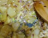 A picture of step 4 of Anday Aloo.