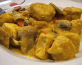Foto del paso 6 de la receta: Pollo al curry con champiñones y pimientos