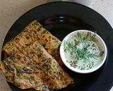 A picture of step 3 of Dill Leaves and Wheat Savoury Pancakes.