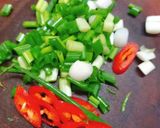 Hình bước làm 3 của món Trứng hấp cải bó xôi