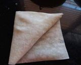 A picture of step 3 of Qeema samosa.