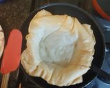 A picture of step 12 of Chana chat in crisp bowl.