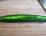 A picture of step 3 of Cucumber Snake.