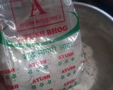 A picture of step 2 of Kuttu aloo pakoda.