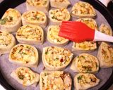 A picture of step 7 of Baked Paneer Pin Wheels.