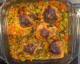 A picture of step 5 of Morrocan inspired chicken Tajine SO GOOOD!.