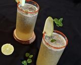 A picture of step 4 of Sabja seeds Raw mango summer drink.