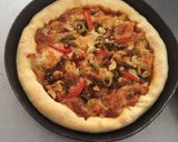 صورة لخطوة 17 من وصفة بيتزا مرجريتا مع خضار ❤🍕