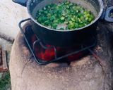 A picture of step 1 of Tandoori Bhindi.