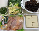 豆腐燒雞的食譜步驟1照片