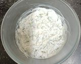 A picture of step 2 of Hung Curd Vegetable Dip.