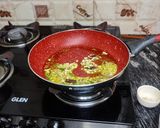 A picture of step 1 of Mushroom Masala Curry.