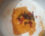 Mango tutti frutti ice cream in rose petals icebowl recipe step 2 photo