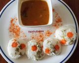 A picture of step 4 of Kanchipuram Idli / Tamilnadu special.