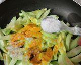 A picture of step 3 of Dry parval masala.