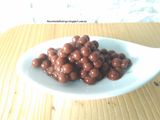 Falso caviar de chocolate negro