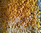 A picture of step 4 of Steam chana dal fara.