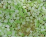 A picture of step 2 of Lauki ki sabzi.