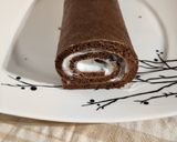 Une image de l'étape 4 de Bûche chocolat coco.