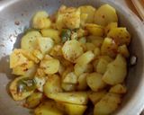 A picture of step 12 of Aloo Katli.