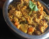 A picture of step 3 of Sahi veg khichdi.
