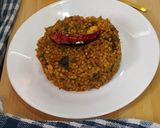 A picture of step 5 of Sprouts Jowar Upma.