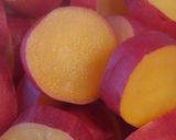 A picture of step 8 of Bento and Side Dish: Sweet Potatoes with Honey and Lemon.