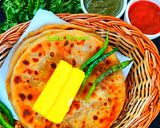 आलू के स्वादिष्ट पराठे (Aloo ke swadisht parathe recipe in Hindi) रेसिपी चरण 6 फोटो