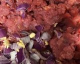 A picture of step 1 of Beef kofta.