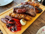 Asado de Picaña - Pollo relleno con jamón y queso
