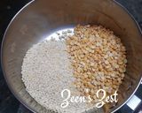 A picture of step 1 of Adai Dosas.