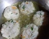 A picture of step 5 of Sabudana tikki.
