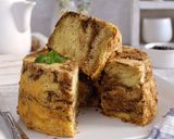 Foto langkah ke 9 dari resep Coffee Marble Chiffon Cake.