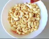 A picture of step 1 of Kaju Katli (Indian Cashew Fudge).