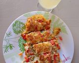 صورة لخطوة 1 من وصفة بيض مقلي بالخضرة والجبن 🥚🍳🧀🍅