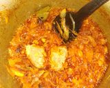 A picture of step 3 of Odia style mutton curry.