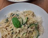 Tagliatelle ze szpinakiem i cukinią krok przepisu 6 zdjęcie
