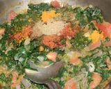 A picture of step 2 of Sarson ka saag aur Makki ki roti.