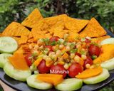 A picture of step 6 of Mango Salsa with Nachos.