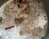 A picture of step 1 of White biryani.