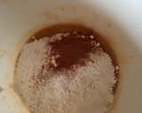 A picture of step 4 of Vickys Banana Layer Cake GF DF EF SF NF Vegan.