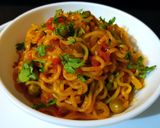A picture of step 8 of Masala Maggi.
