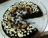 A picture of step 8 of Mississippi Mud Cake.