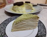 Foto langkah ke 5 dari resep Matcha Mille Crepe Cake 🎂.